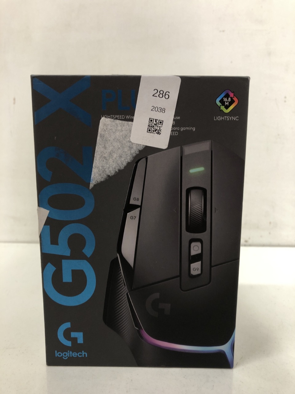 Lot 286  
            Edinburgh SR24 - Delivery Only 

                
LOGITECH G G502 X PLUS LIGHTSPEED WIRELESS RGB GAMING MOUSE - OPTICAL MOUSE WITH ...