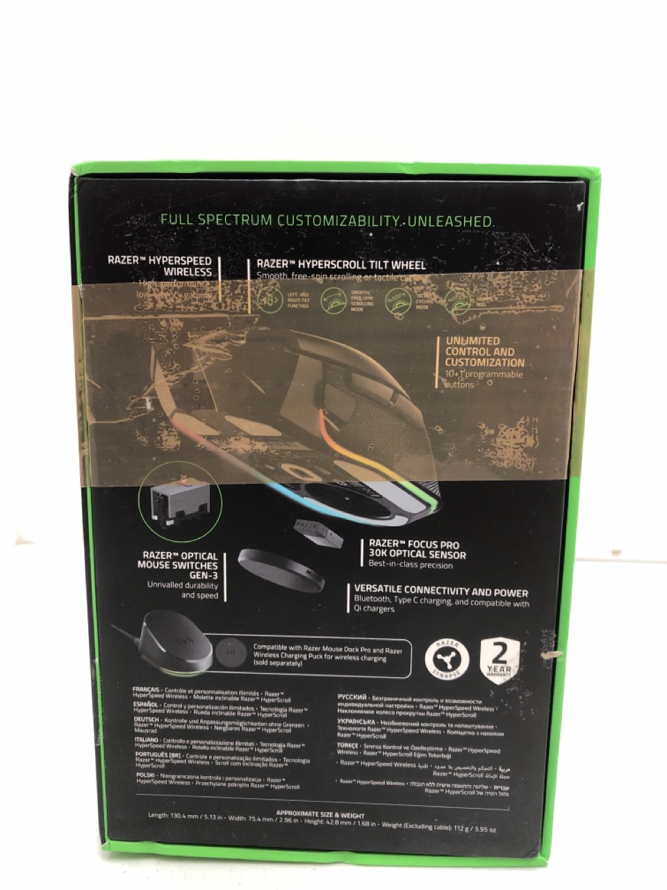 Lot 290  
            Edinburgh SR24 - Delivery Only 

                
RAZER BASILISK V3 PRO - CUSTOMIZABLE WIRELESS GAMING MOUSE HYPERSCROLL TILT WHEEL...