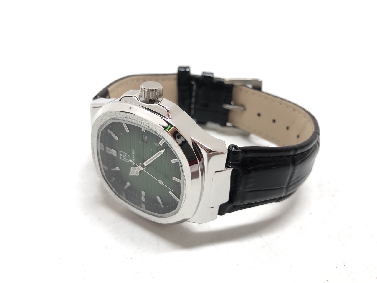 Lot 2  
            Edinburgh SR24 - Delivery Only 

                
MENS FRANK SCHMIFT WATCH - TEXTURED DIAL WITH DATE - LEATHER STRAP - MODEL:FSL AM...