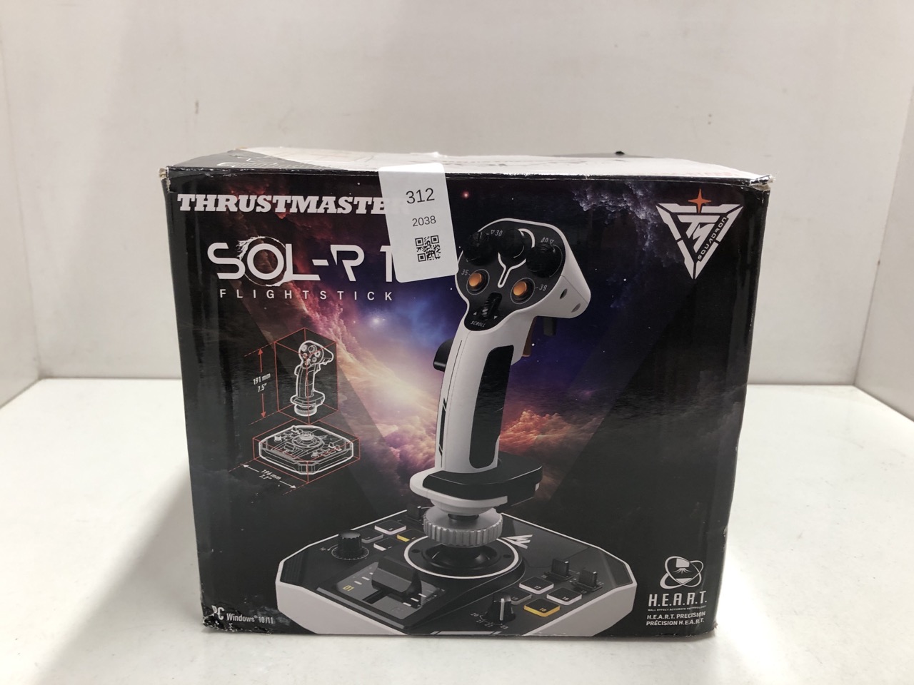 Lot 312  
            Edinburgh SR24 - Delivery Only 

                
THRUSTMASTER SOL-R 1 FLIGHTSTICK - THE JOYSTICK FOR COMBAT AND SPACE EXPLORATION ...