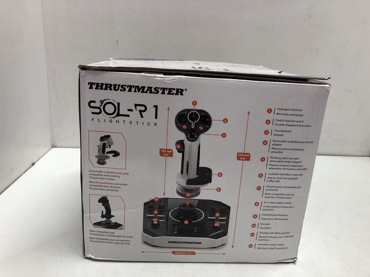 Lot 312  
            Edinburgh SR24 - Delivery Only 

                
THRUSTMASTER SOL-R 1 FLIGHTSTICK - THE JOYSTICK FOR COMBAT AND SPACE EXPLORATION ... - Image 2