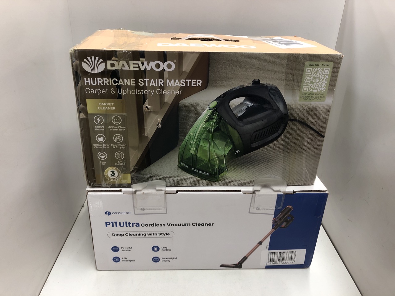 Lot 323  
            Edinburgh SR24 - Delivery Only 

                
PROSCENIC P11 ULTRA CORDLESS VACUUM CLEANER, 550W55KPA 50MIN SELF-STANDING HOOVER...