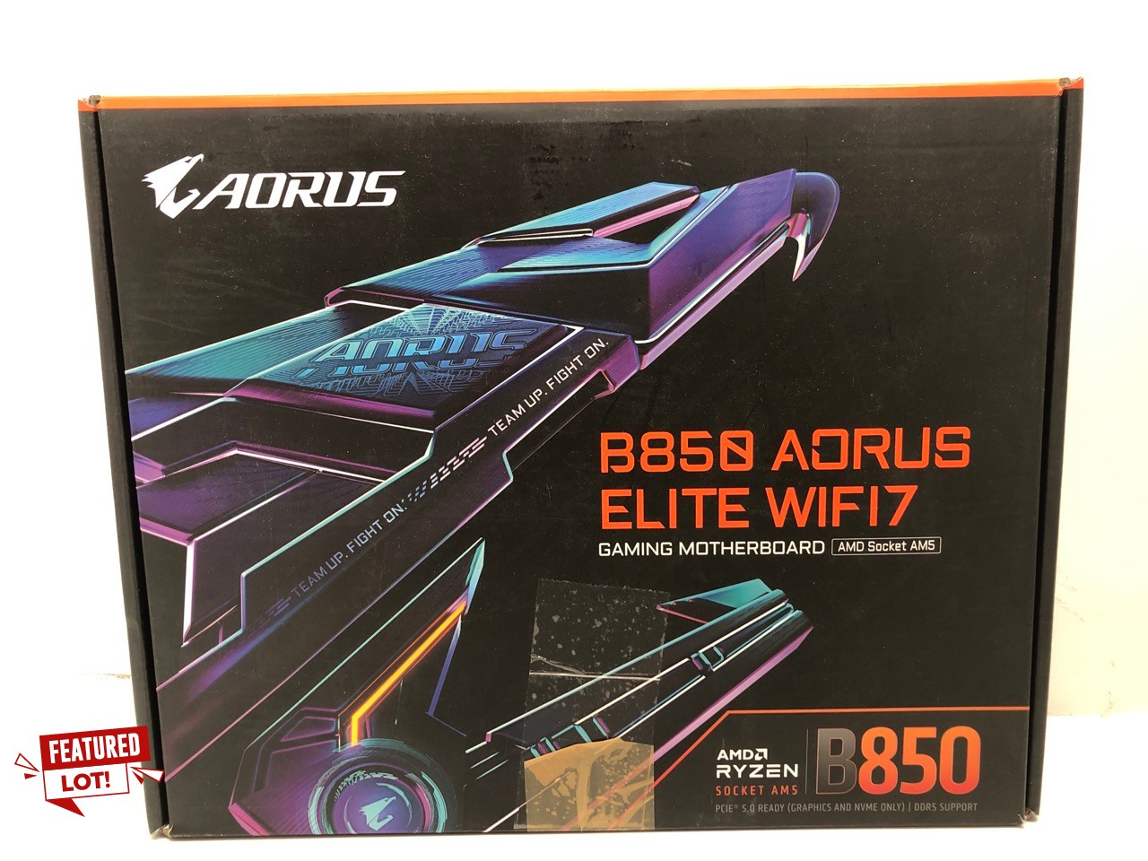 Lot 32  
            Edinburgh SR24 - Delivery Only 

                
AORUS B850  ELITE WIFI7 GAMING MOTHERBOARD AMD SOCKET AM5 ORIGINAL RRP £240: LOCA...