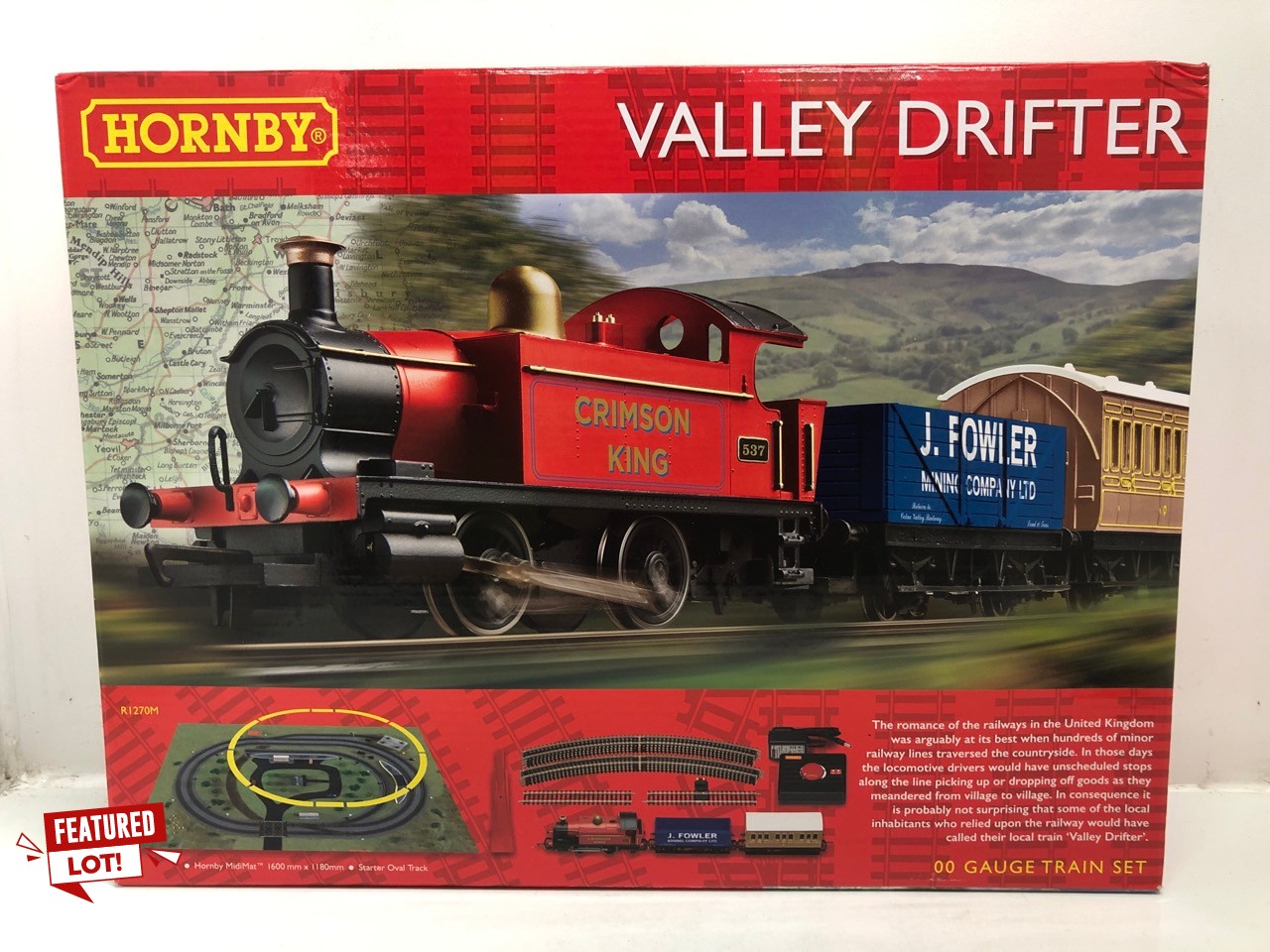 Lot 33  
            Edinburgh SR24 - Delivery Only 

                
HORNBY R1270M VALLEY DRIFTER TRAIN SET - ANALOGUE OO GAUGE MODEL RAILWAY, INCLUDE...