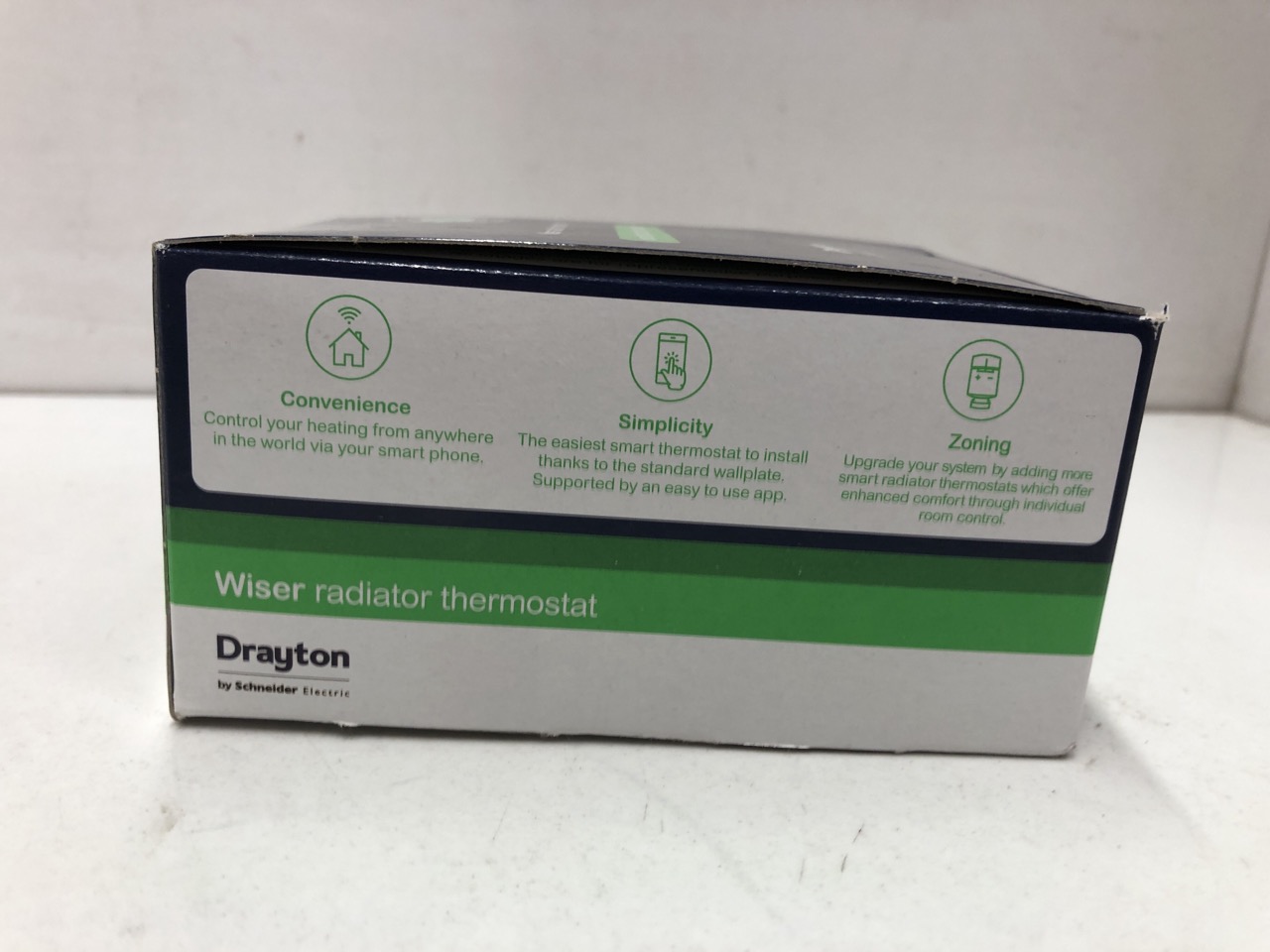 Lot 349  
            Edinburgh SR24 - Delivery Only 

                
5 X DRAYTON WISER SMART HEATING TRV RADIATOR VALVE WV704R0A0902 WHITE - SINGLE UN... - Image 3