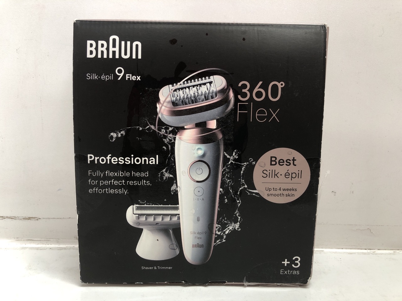 Lot 35  
            Edinburgh SR24 - Delivery Only 

                
BRAUN SILK EPIL 9 FLEX PROFESSIONAL SHAVER ORIGINAL RRP £327: LOCATION - TOP 50 RACK