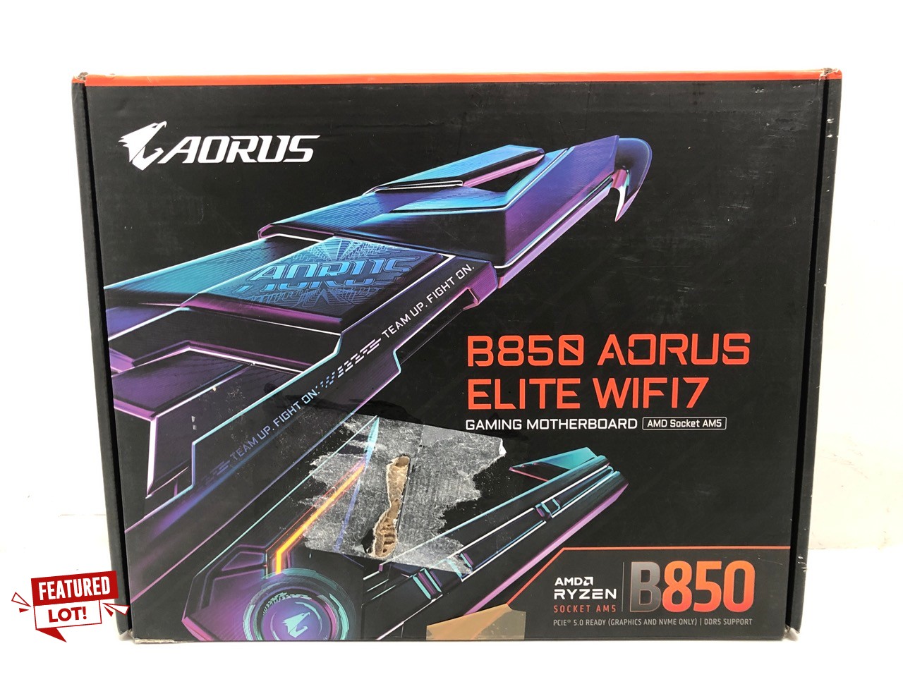 Lot 36  
            Edinburgh SR24 - Delivery Only 

                
AORUS B850  ELITE WIFI7 GAMING MOTHERBOARD AMD SOCKET AM5 ORIGINAL RRP £240: LOCA...