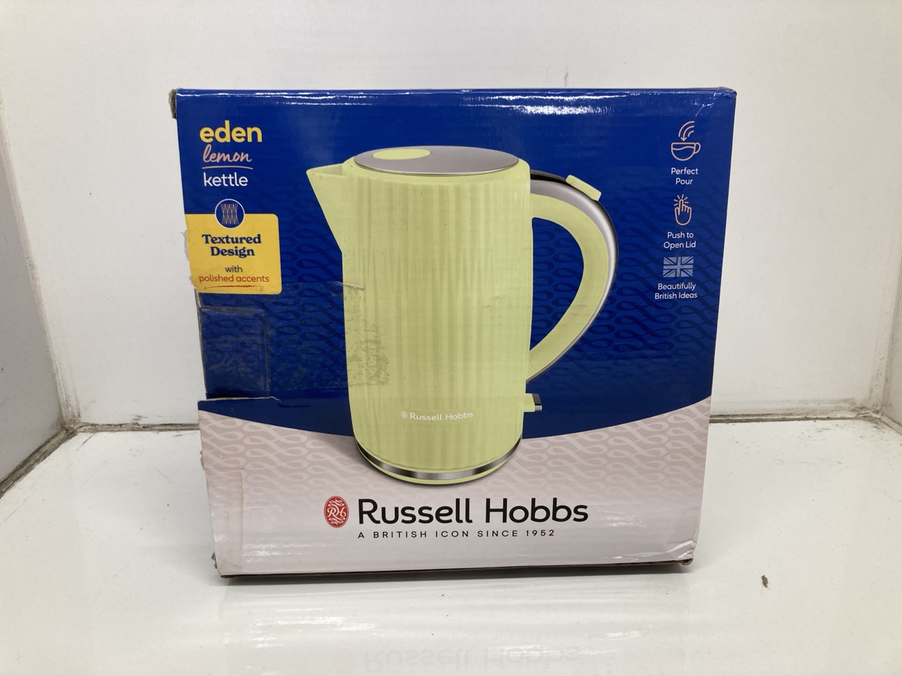 Lot 381  
            Edinburgh SR24 - Delivery Only 

                
QUANTITY OF KITCHEN & APPLIANCES TO INCLUDE RUSSELL HOBBS EDEN LEMON KETTLE: LOCA... - Image 2