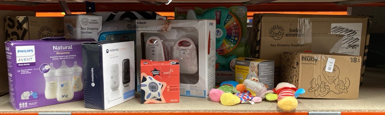 Lot 389  
            Edinburgh SR24 - Delivery Only 

                
QUANTITY OF BABY & TODDLER ITEMS TO INCLUDE TOMMEE TIPPEE INBATH DIGITAL THERMOME...