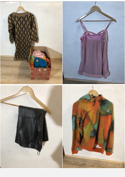 Lot 433  
            Edinburgh SR24 - Delivery Only 

                
1 X BOX OF ADULTS CLOTHES TO INCLUDE KILLER LUXE BROWN JUMPER UK 2XL: LOCATION - ...