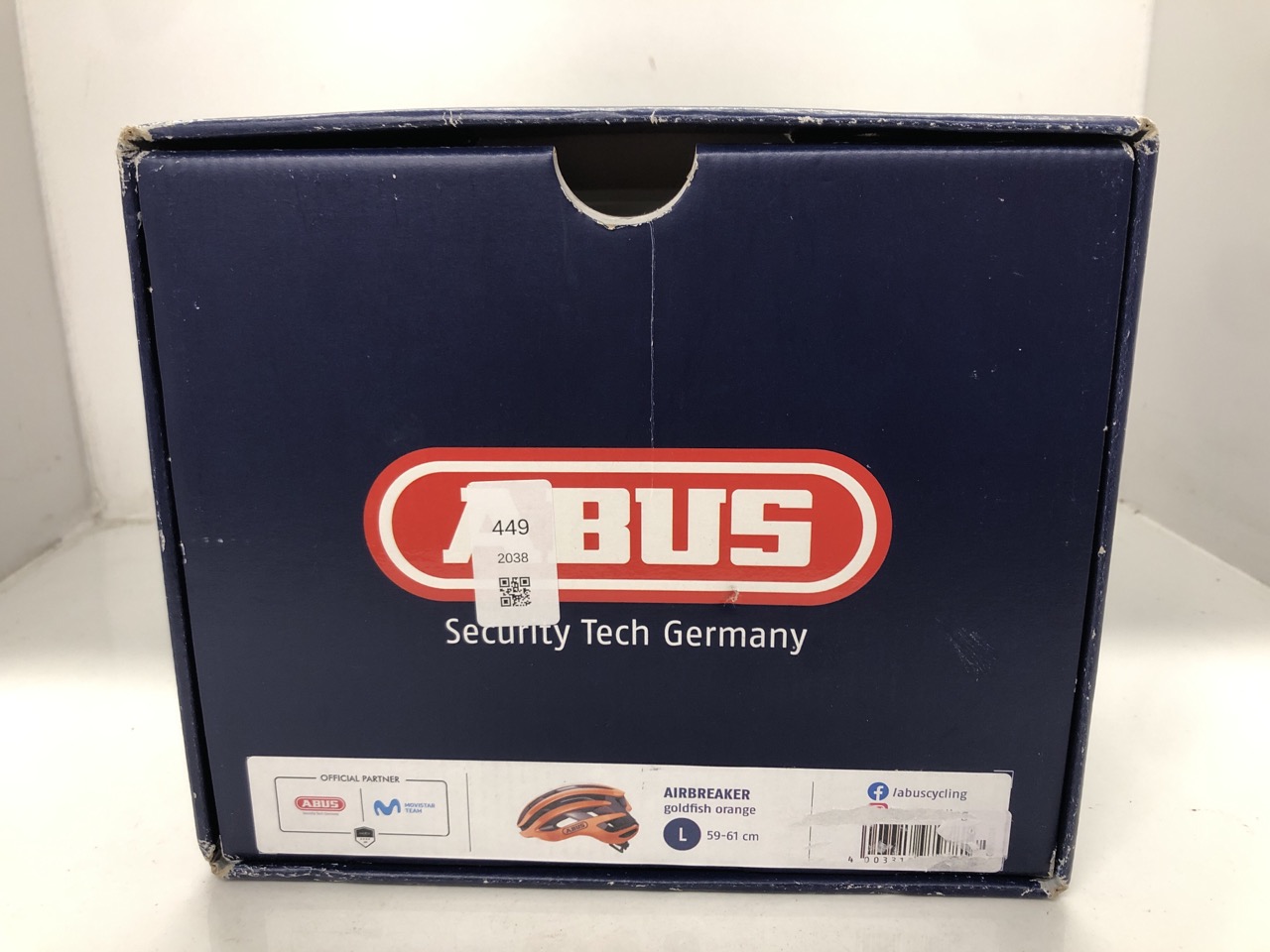 Lot 449  
            Edinburgh SR24 - Delivery Only 

                
ABUS AIRBREAKER RACING BIKE HELMET - HIGH-END BIKE HELMET FOR PROFESSIONAL CYCLIN...