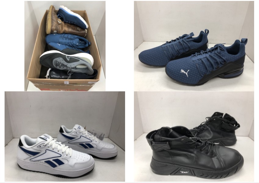 Lot 459  
            Edinburgh SR24 - Delivery Only 

                
1 X BOX OF SHOES TO INCLUDE BLUE PUMA TRAINERS UK 10: LOCATION - G RACK