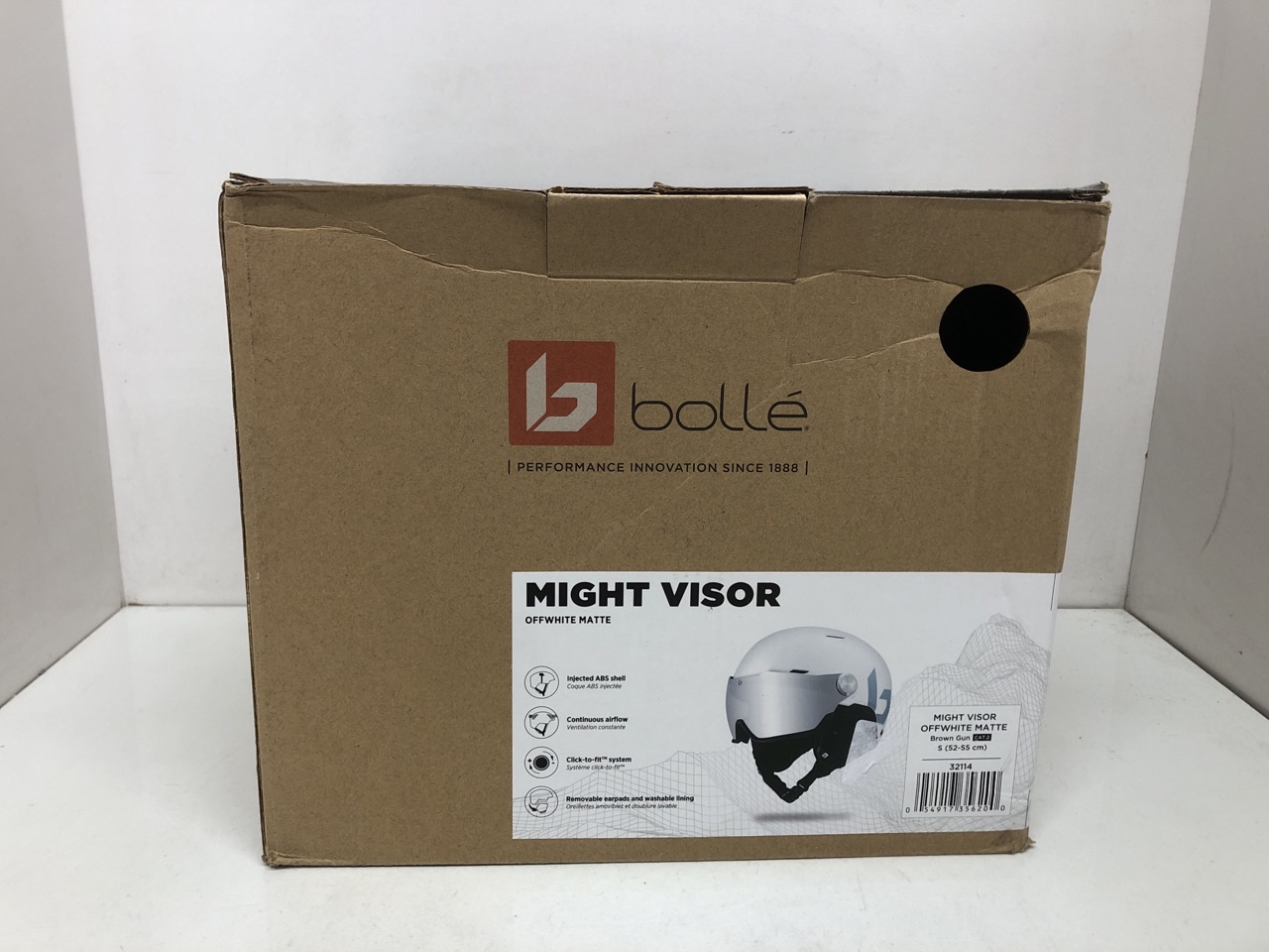 Lot 464  
            Edinburgh SR24 - Delivery Only 

                
BOLLÉ - MIGHT VISOR | SKI HELMET | WHITE | SMALL | HIGH RESISTANCE ABS PROTECTION...