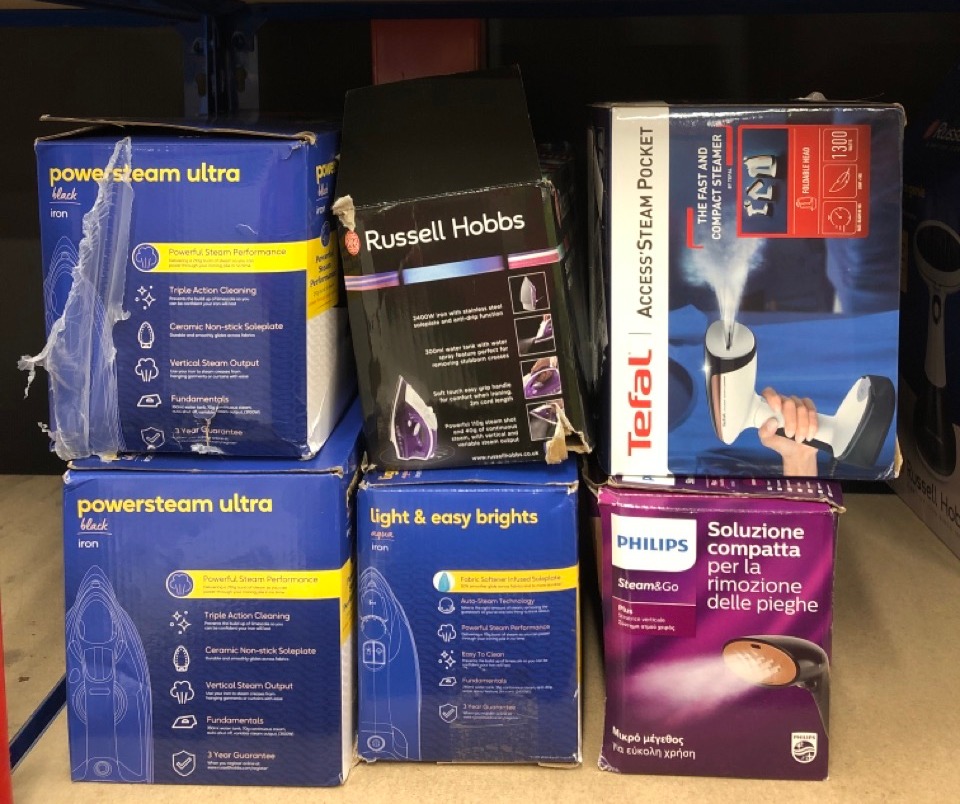 Lot 486  
            Edinburgh SR24 - Delivery Only 

                
QUANTITY OF KITCHEN & APPLIANCES ITEMS TO INCLUDE TEFAL ACCESS STEAM POCKET HANDH...