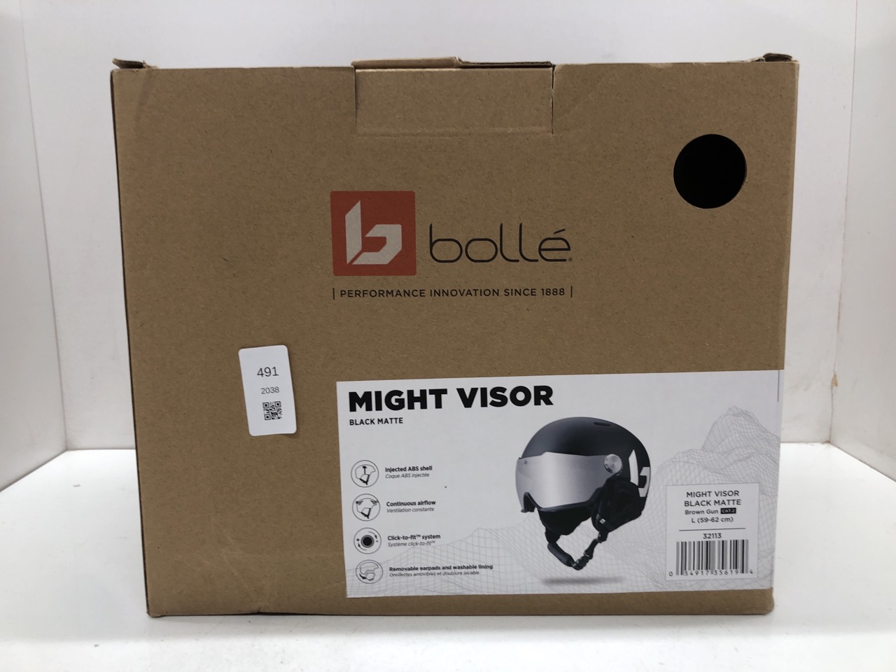 Lot 491  
            Edinburgh SR24 - Delivery Only 

                
BOLLÉ - MIGHT VISOR | SKI HELMET | BLACK | LARGE | HIGH RESISTANCE ABS PROTECTION...