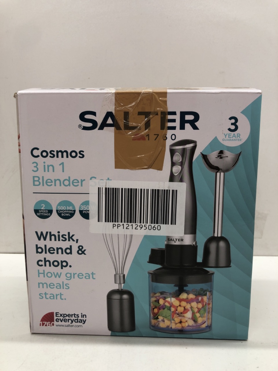 Lot 502  
            Edinburgh SR24 - Delivery Only 

                
QUANTITY OF KITCHEN & APPLIANCES ITEMS TO INCLUDE SALTER COSMOS 3-IN-1 HAND BLEND... - Image 3