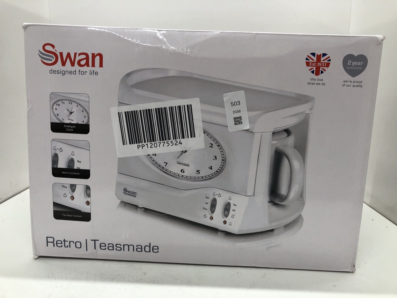 Lot 503  
            Edinburgh SR24 - Delivery Only 

                
QUANTITY OF KITCHEN & APPLIANCES ITEMS TO INCLUDE SWAN STM201N VINTAGE TEASMADE W... - Image 3