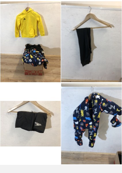 Lot 516  
            Edinburgh SR24 - Delivery Only 

                
1 X BOX OF KIDS CLOTHES TO INCLUDE YELLOW ADIDAS JUMPER UK 9/10 YRS: LOCATION - B...
