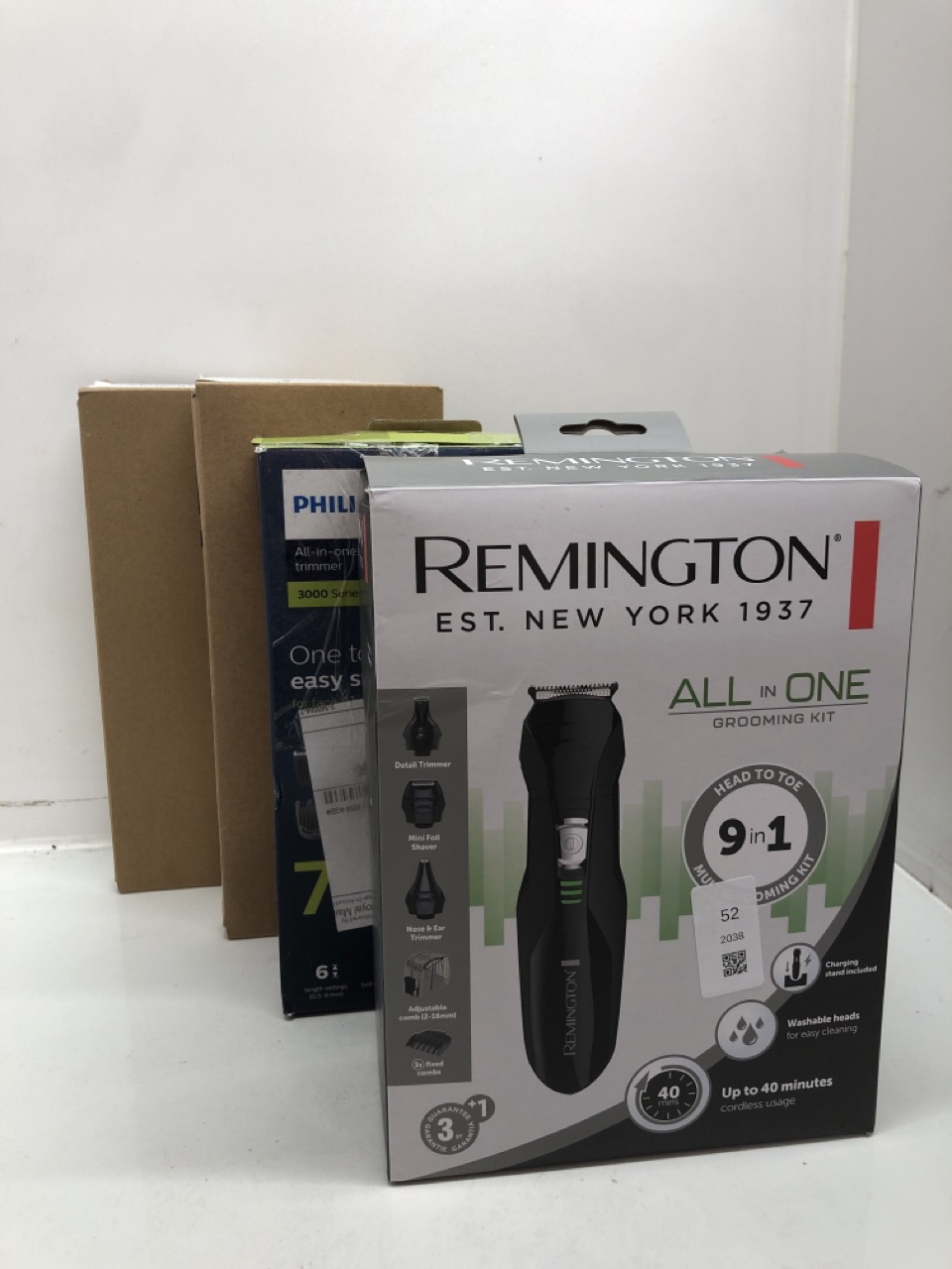 Lot 52  
            Edinburgh SR24 - Delivery Only 

                
QUANTITY OF HEALTH & BEAUTY ITEMS TO INCLUDE REMINGTON ALL-IN-ONE GROOMING  BEARD...