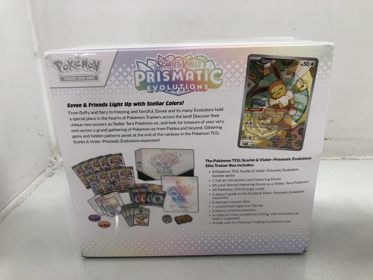 Lot 541  
            Edinburgh SR24 - Delivery Only 

                
CARD GAME TACTICS + POKEMON PRISMATIC EVOLUTION ELITE TRAINING PACK: LOCATION - B... - Image 3