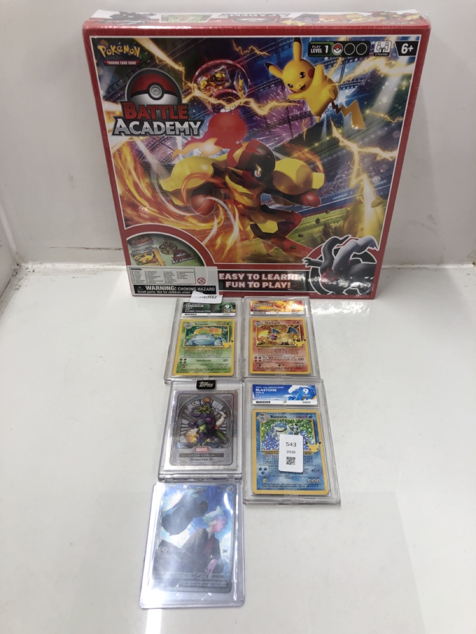 Lot 543  
            Edinburgh SR24 - Delivery Only 

                
QUANTITY OF HOBBIES ITEMS TO INCLUDE POKEMON CARDS CHARIZARD: LOCATION - BACK RACK