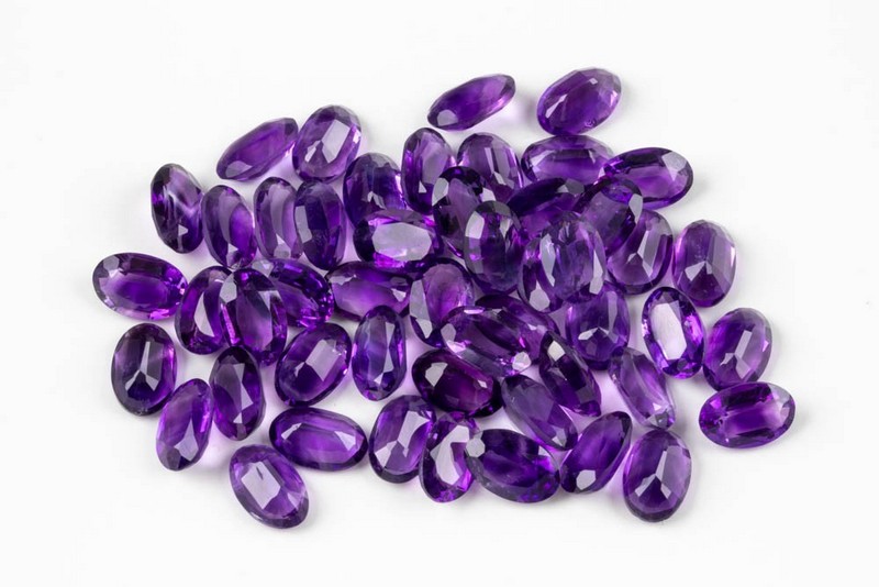 Lot 174  
            Nottingham Luxury Room - Delivery Only 

                
80.61ct Amethyst Faceted Oval-cut Parcel of Gemstones, 10x6.5mm