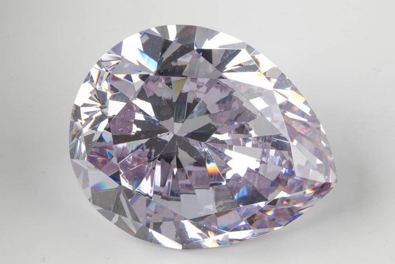 Lot 188  
            Nottingham Luxury Room - Delivery Only 

                
755.00ct Cubic Zirconia Lilac Faceted Pear-cut Single Gemstone, 55x45mm