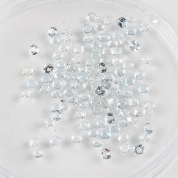 Lot 199  
            Nottingham Luxury Room - Delivery Only 

                
3.39ct Aquamarine Faceted Round-cut Parcel of Gemstones, 2mm