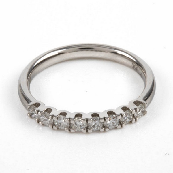Lot 19  
            Nottingham Luxury Room - Delivery Only 

                
Platinum 950 0.24ct Laboratory Grown Diamond Half Eternity Ring, Size L, 3.5g.  A...