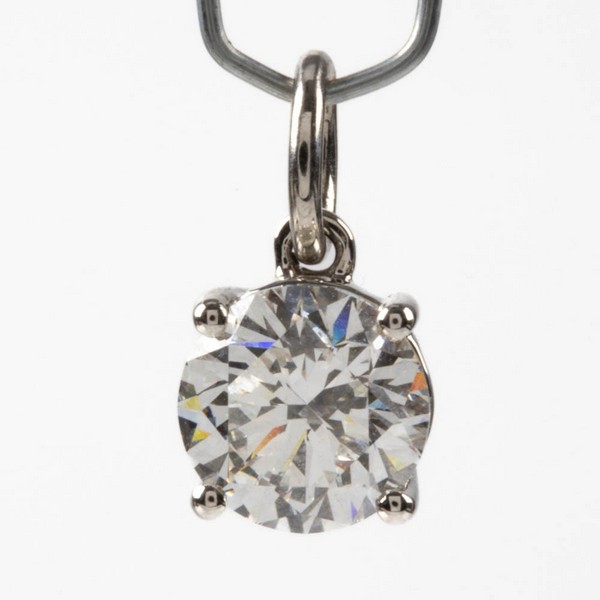 Lot 32  
            Nottingham Luxury Room - Delivery Only 

                
Platinum 950 2.00ct Laboratory Grown Round Brilliant-cut Diamond Pendant, 2.2g. C...
