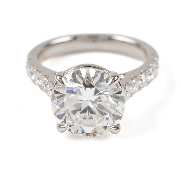 Lot 5  
            Nottingham Luxury Room - Delivery Only 

                
Platinum 950 5.00ct Laboratory Grown Round Brilliant-cut Diamond with Shoulders R...