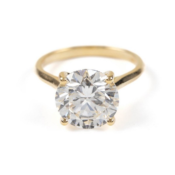 Lot 9  
            Nottingham Luxury Room - Delivery Only 

                
18K Yellow 5.01ct Laboratory Grown Round Brilliant-cut Diamond Ring, Size N½, 4.6...