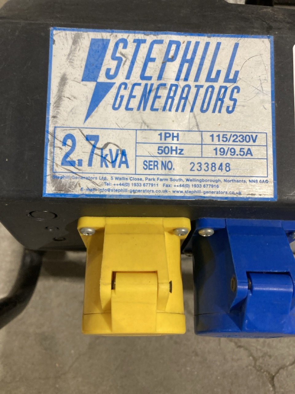 Lot 153  
            Birmingham - Collection Only 

                
STEPHILL GENERATOR S/N 233848 - Image 4