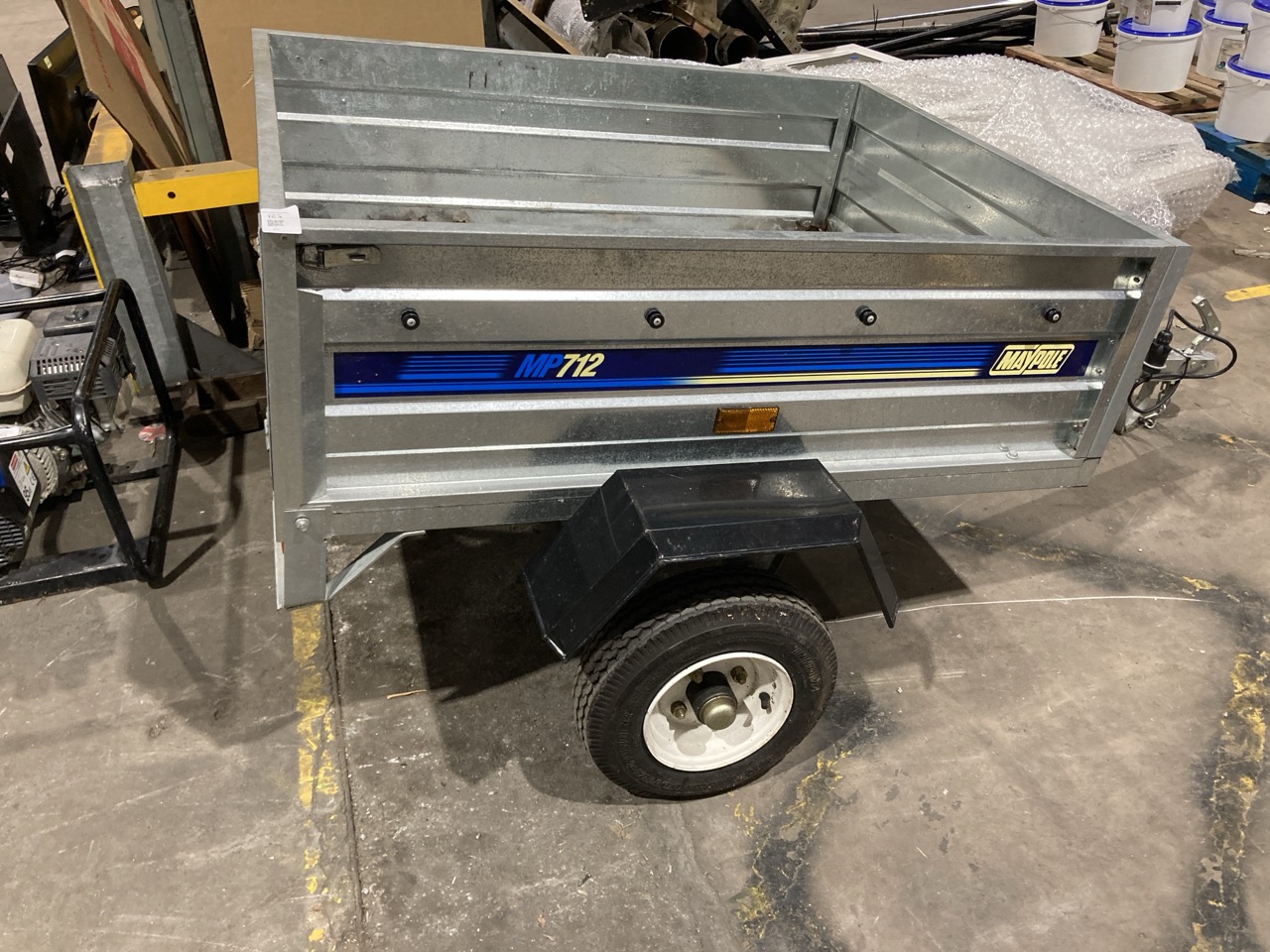 Lot 154  
            Birmingham - Collection Only 

                
MP712 LIGHT DUTY TRAILER  CAPACITY 323KG