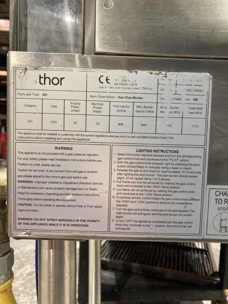 Lot 15  
            Birmingham - Collection Only 

                
THOR 2 BURNER GAS CHAR GRILL
