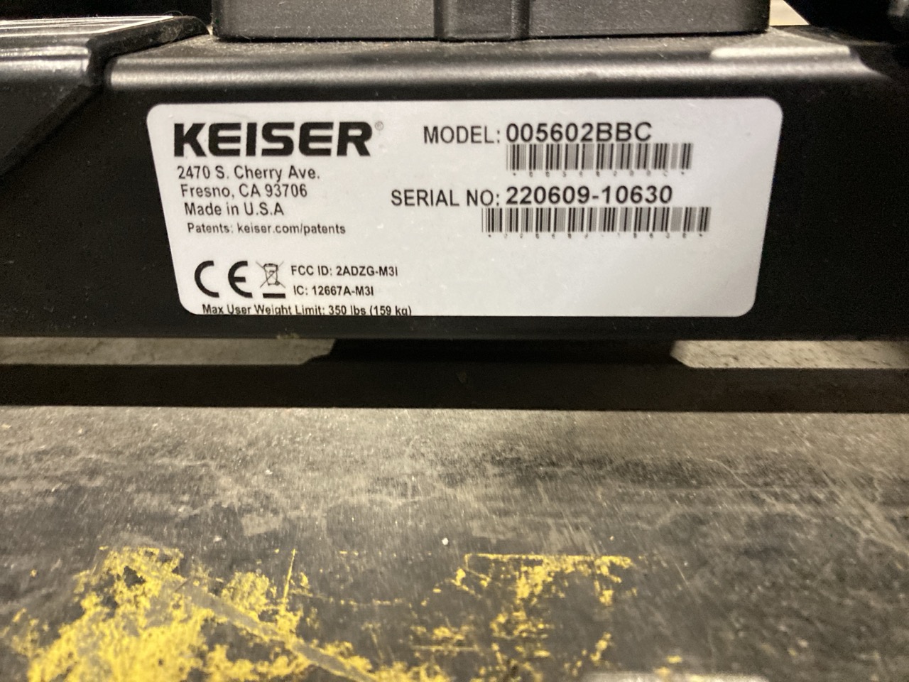 Lot 167  
            Birmingham - Collection Only 

                
KEISER M5I STRIDER ELLIPTICAL MACHINE MODEL 005602BBC