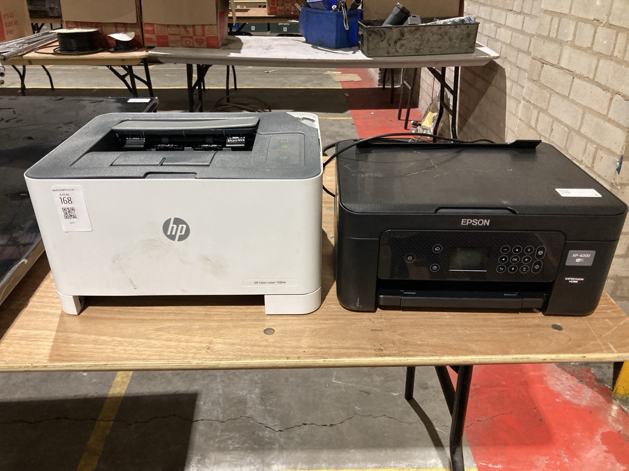Lot 168  
            Birmingham - Collection Only 

                
2X PRINTER TO INC HP COLOUR LASER 150NW