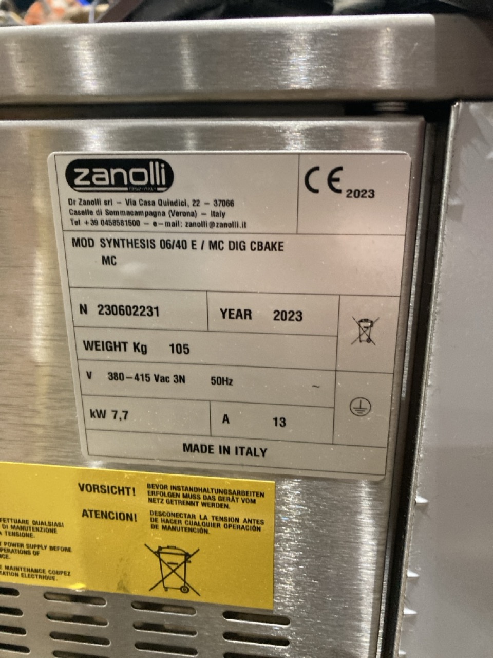 Lot 18  
            Birmingham - Collection Only 

                
2023 ZANOLLI PIZZA OVEN S/N 230602231 - Image 4