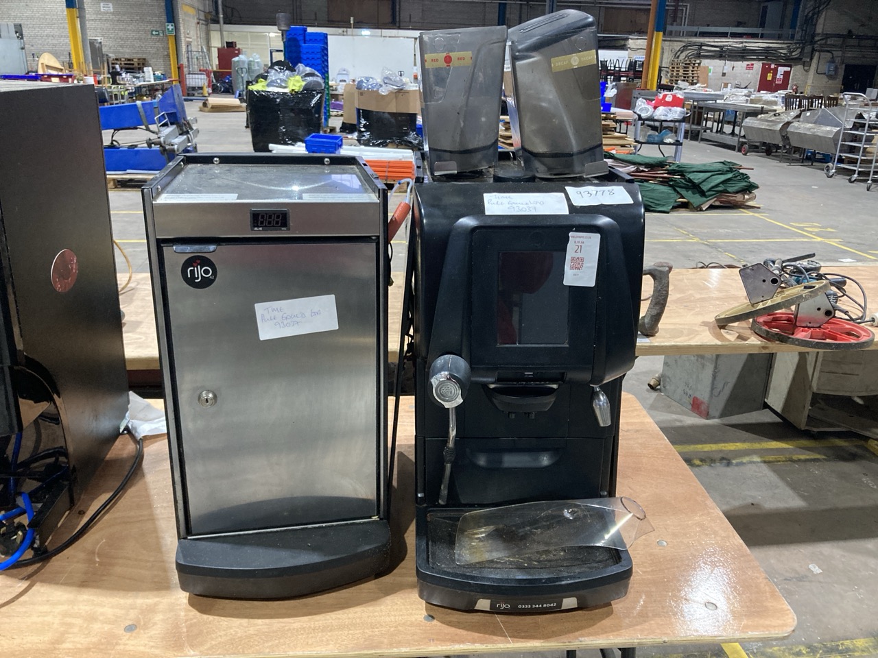 Lot 21  
            Birmingham - Collection Only 

                
RANCILIO BEAN TO CUP S/N12058128