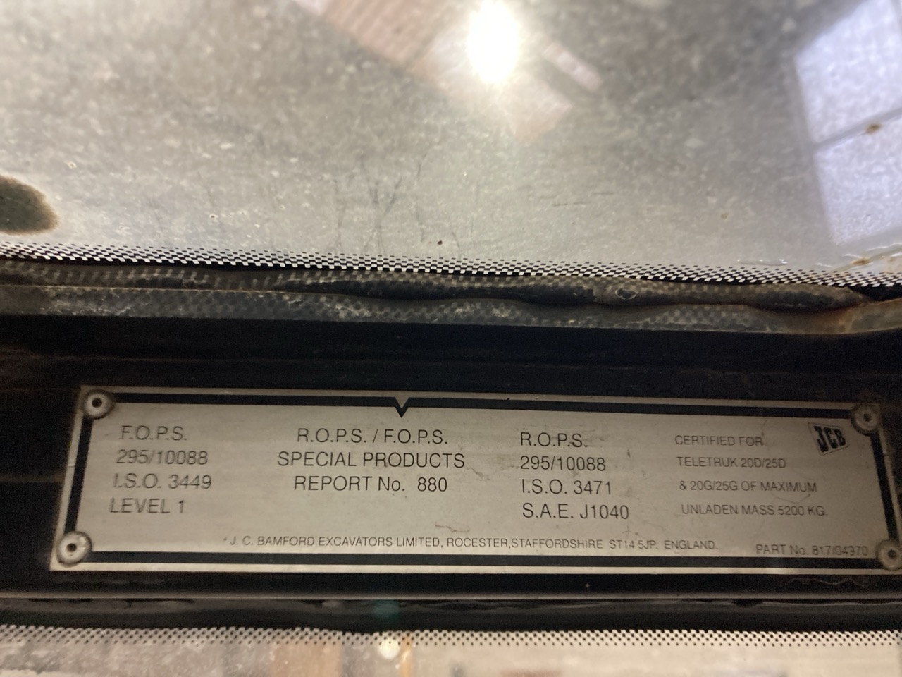 Lot 2  
            Birmingham - Collection Only 

                
1998 JCB TELETRUK WITH  TELESCOPIC BOOM S/N SLP TL T2GWE0788195