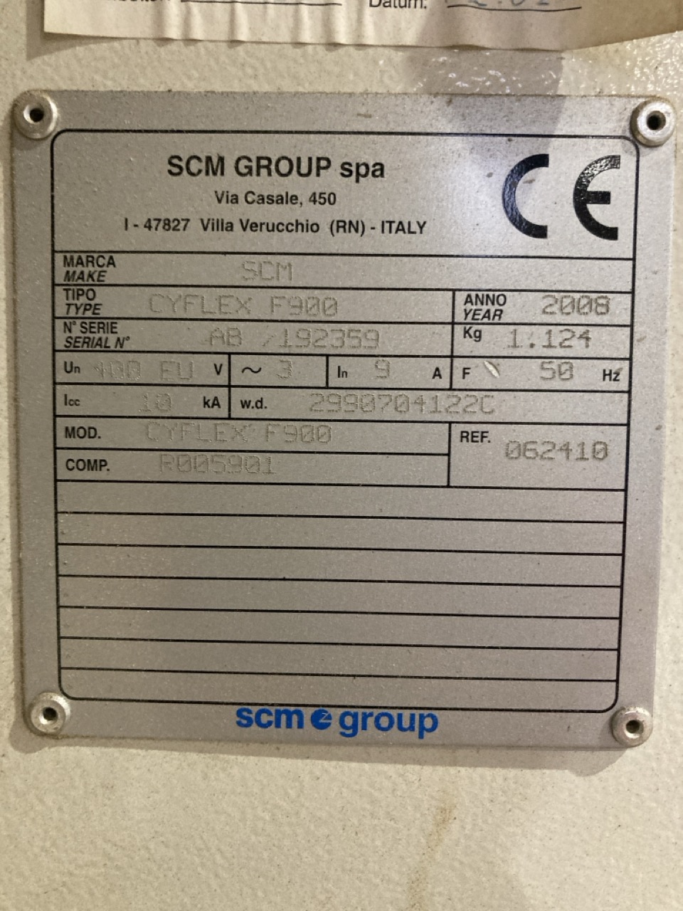 Lot 4  
            Birmingham - Collection Only 

                
2008 SCM CYFLEX F900 CNC DRILLING MACHINE S/N AB-192359 - Image 4