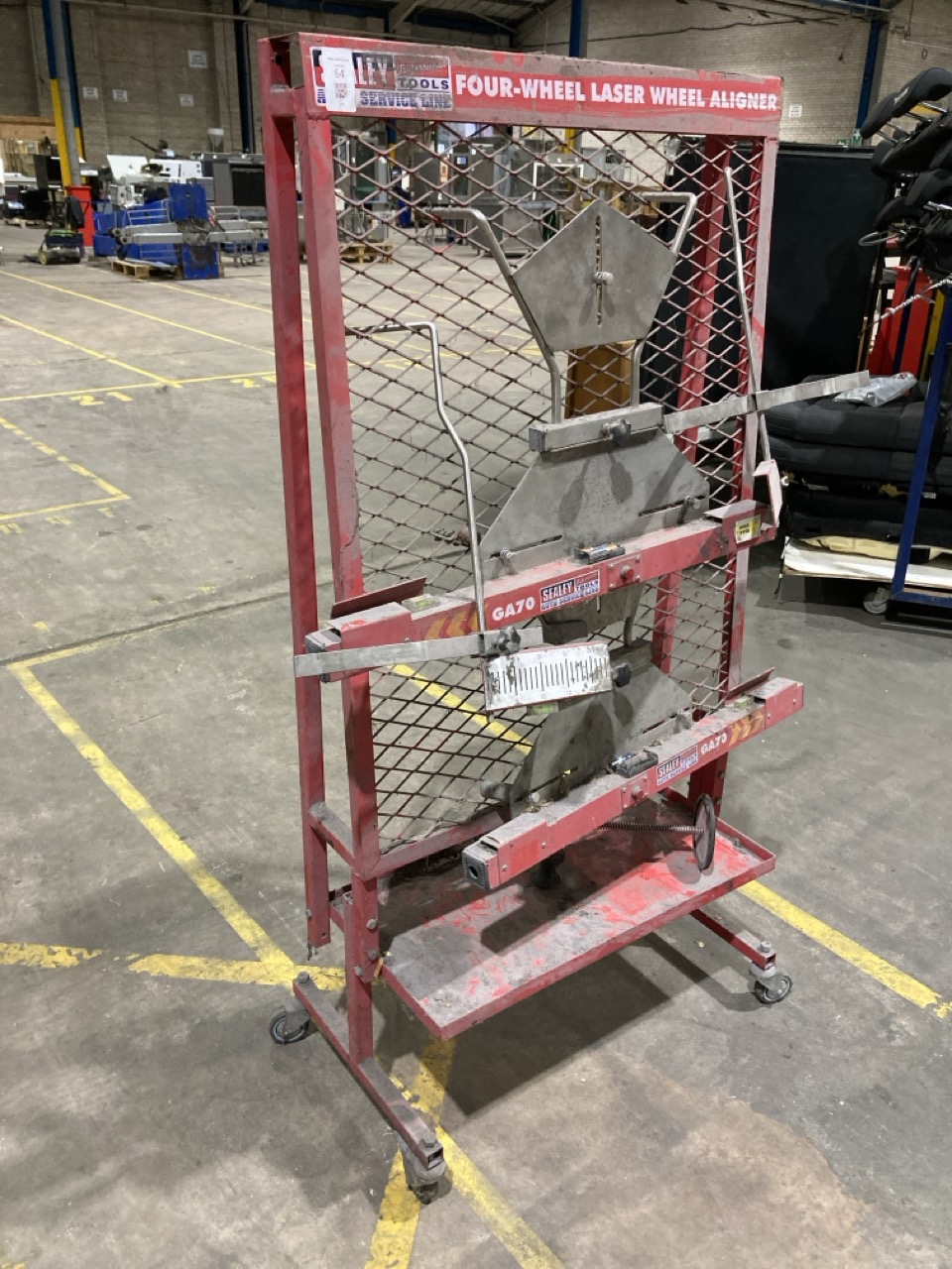 Lot 64  
            Birmingham - Collection Only 

                
SEALEY GA70 FOUR WHEEL LASER WHEEL ALIGNER - Image 2