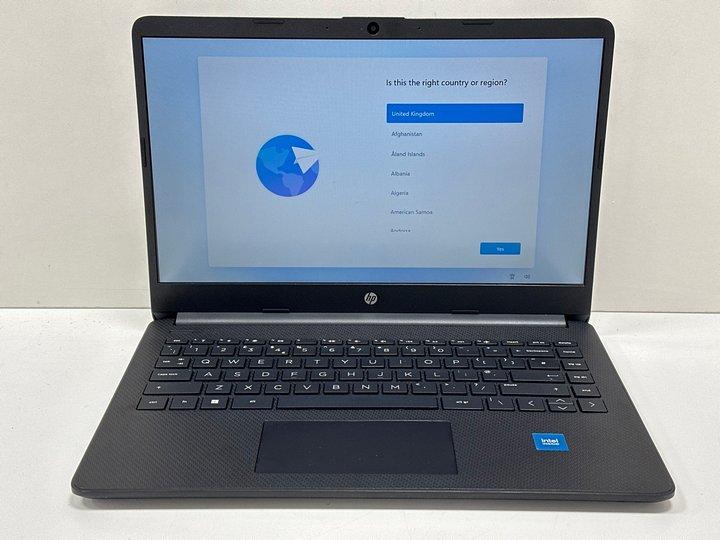 Lot 140  
            Marchington - Parcel Delivery Only 

                
HP 14S-DQ0000SA 64 GB LAPTOP IN BLACK. (WITH BOX & MAINS POWER ADAPTER). INTEL CE...