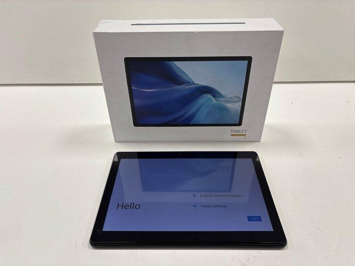 Lot 15  
            Marchington - Parcel Delivery Only 

                
UNBRANDED TB02 256GB TABLET WITH WIFI IN BLACK. (WITH BOX & CHARGING CABLE) [JPTM...