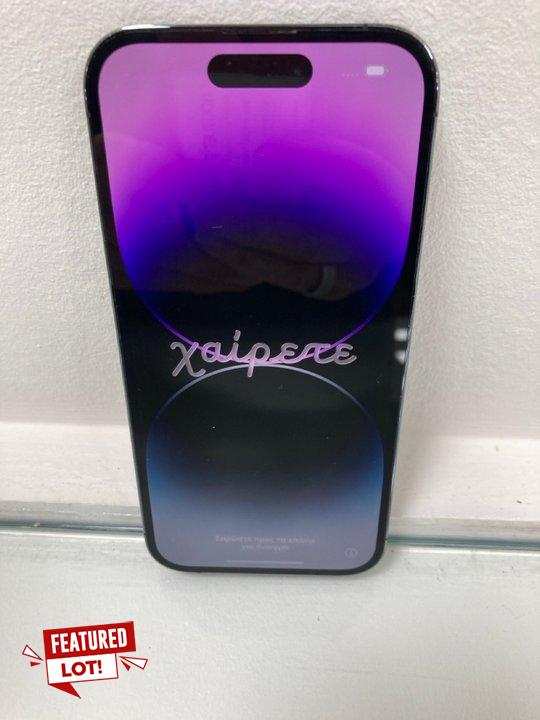 Lot 1  
            Marchington - Parcel Delivery Only 

                
APPLE IPHONE 14 PRO 128GB SMARTPHONE IN PURPLE: MODEL NO A2890 (UNIT ONLY) [JPTM1...