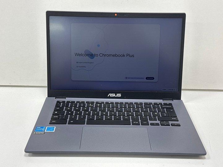 Lot 24  
            Marchington - Parcel Delivery Only 

                
ASUS CHROMEBOOK PLUS 128 GB LAPTOP IN ROCK GREY: MODEL NO CX3402CB (WITH BOX). IN...