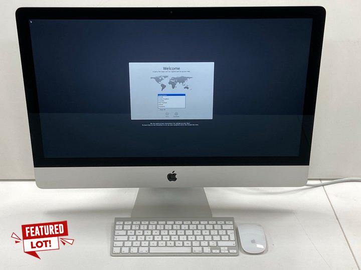 Lot 53  
            Marchington - Parcel Delivery Only 

                
APPLE IMAC (27-INCH, LATE 2013) 3 TB PC: MODEL NO A1419 (WITH MAINS POWER CABLE, ...