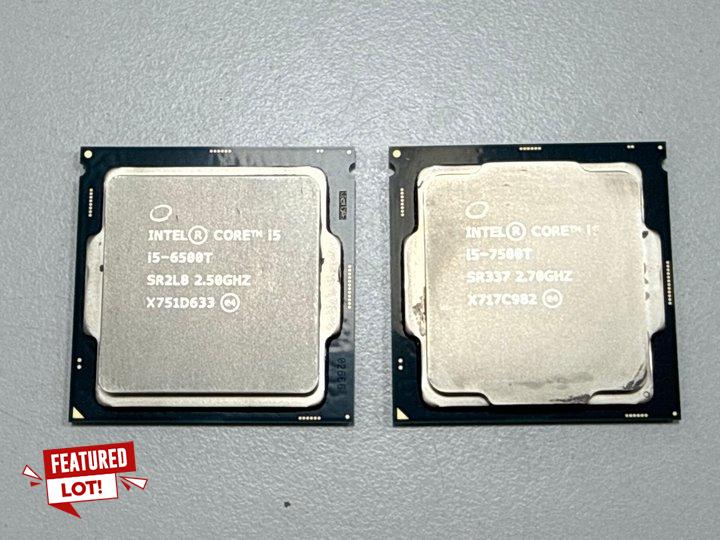 Lot 58  
            Marchington - Parcel Delivery Only 

                
INTEL CORE I5-6500T 2.50GHZ & INTEL CORE I5-7500T 2.70GHZ PROCESSOR. [JPTM151691]