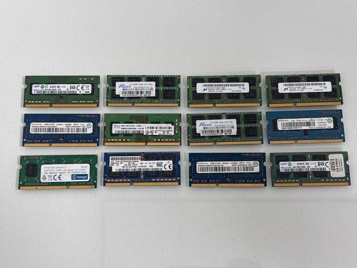 Lot 60  
            Marchington - Parcel Delivery Only 

                
12 X 4GB RAM STICKS TO INCLUDE MICRON, SAMSUNG, SK HYNIX & OTHERS LAPTOP PARTS. (...