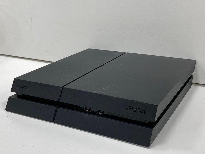 Lot 77  
            Marchington - Parcel Delivery Only 

                
SONY PLAYSTATION 4 1TB GAMES CONSOLE IN BLACK: MODEL NO CFI1216A (UNIT ONLY) [JPT...